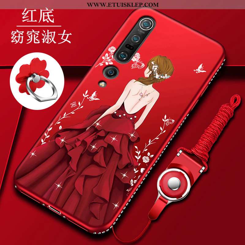 Obudowa Xiaomi Mi 10 Pro Kreatywne Telefon Komórkowy Czerwony Netto Ochraniacz Czerwony Cienkie Osob