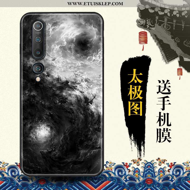 Obudowa Xiaomi Mi 10 Relief Osobowość Etui Kreatywne Telefon Komórkowy Chiński Styl Ochraniacz Dysko