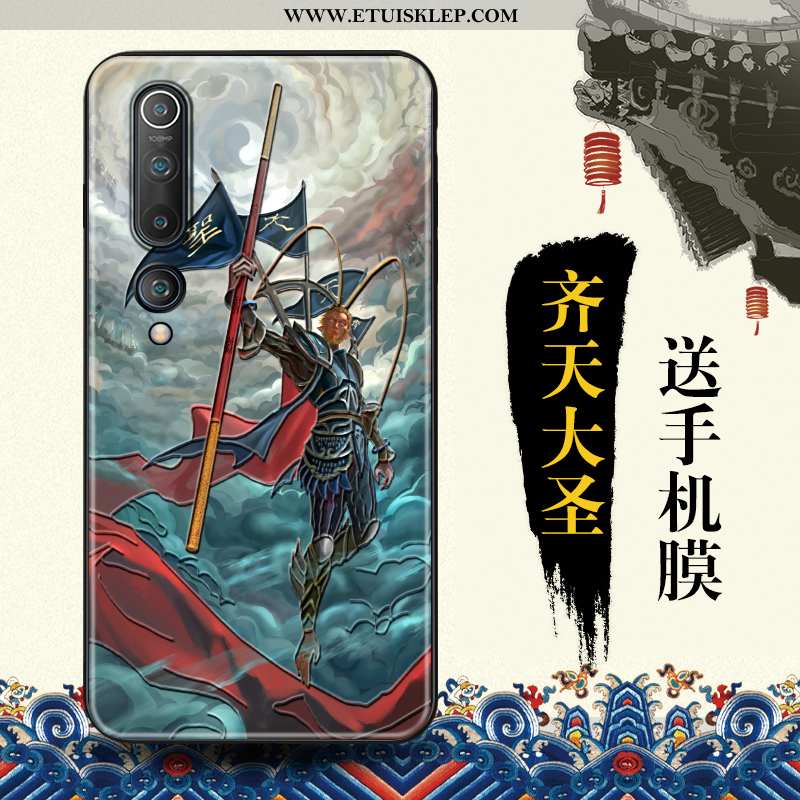 Obudowa Xiaomi Mi 10 Relief Osobowość Etui Kreatywne Telefon Komórkowy Chiński Styl Ochraniacz Dysko