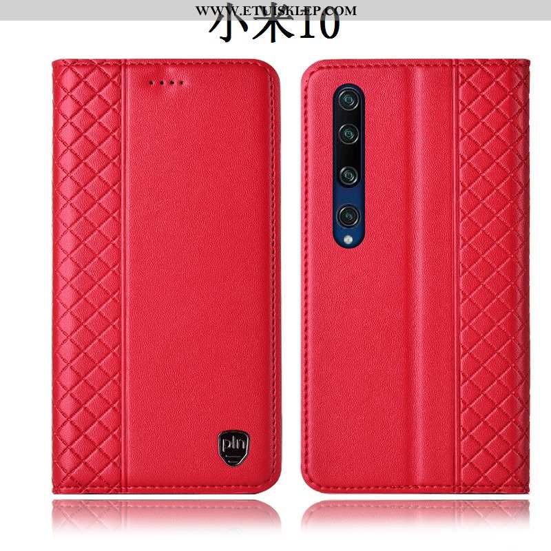 Obudowa Xiaomi Mi 10 Skórzane Etui Telefon Komórkowy All Inclusive Futerał Młodzież Żółty Tani