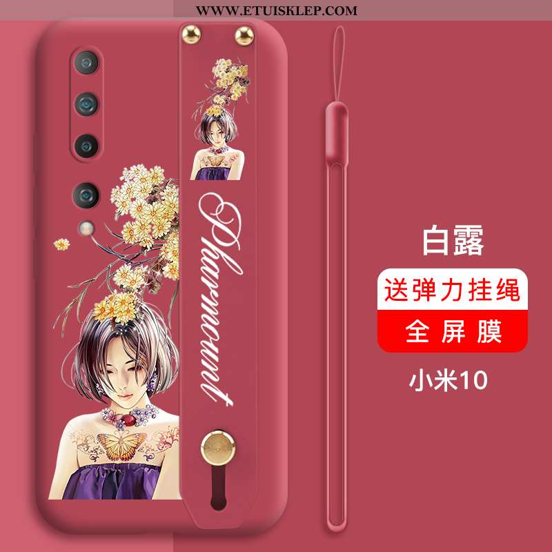 Obudowa Xiaomi Mi 10 Super Futerał Anti-fall Wiatr Nubuku Czerwony Netto Osobowość Sklep