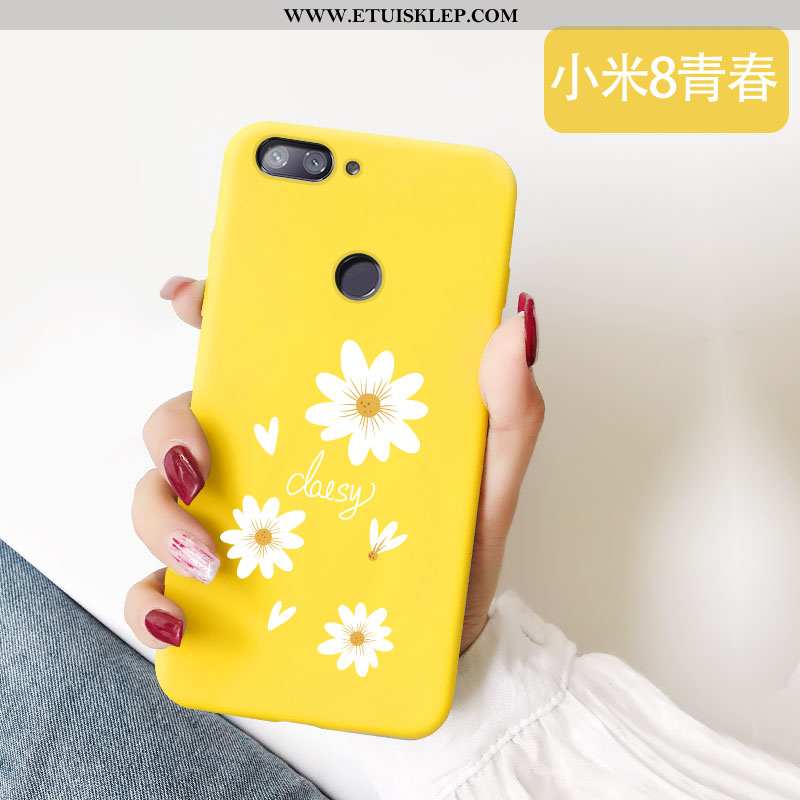 Obudowa Xiaomi Mi 8 Lite Cienkie Mały Nubuku All Inclusive Proszek Piękny Młodzież Tani