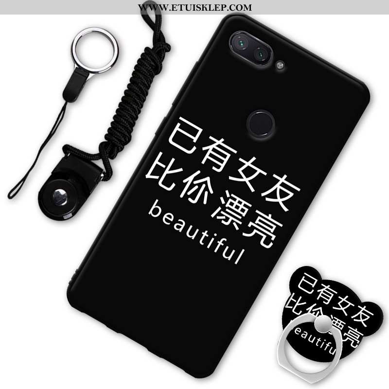 Obudowa Xiaomi Mi 8 Lite Miękki Etui Telefon Komórkowy Młodzież Futerał Czarny Mały Tanie