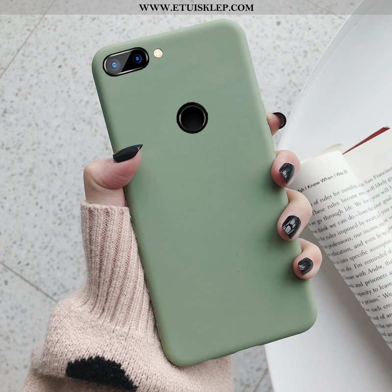 Obudowa Xiaomi Mi 8 Lite Nubuku Proste Zielony Jednolity Kolor Świeży Telefon Komórkowy Młodzież Spr