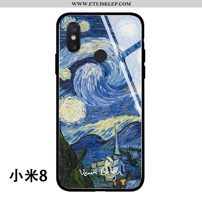 Obudowa Xiaomi Mi 8 Osobowość Gwiaździsty Europa Ochraniacz Etui Obraz Olejny Szkło Tanie