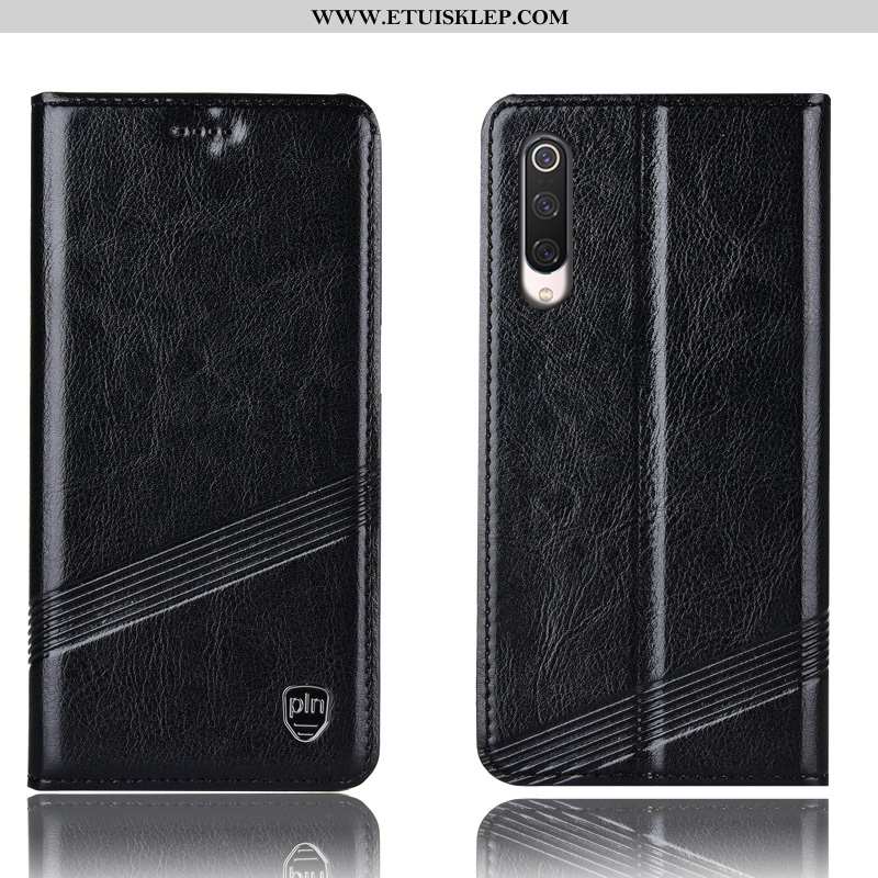 Obudowa Xiaomi Mi 9 Lite Skórzane Etui All Inclusive Telefon Komórkowy Futerał Anti-fall Czarny Kupi