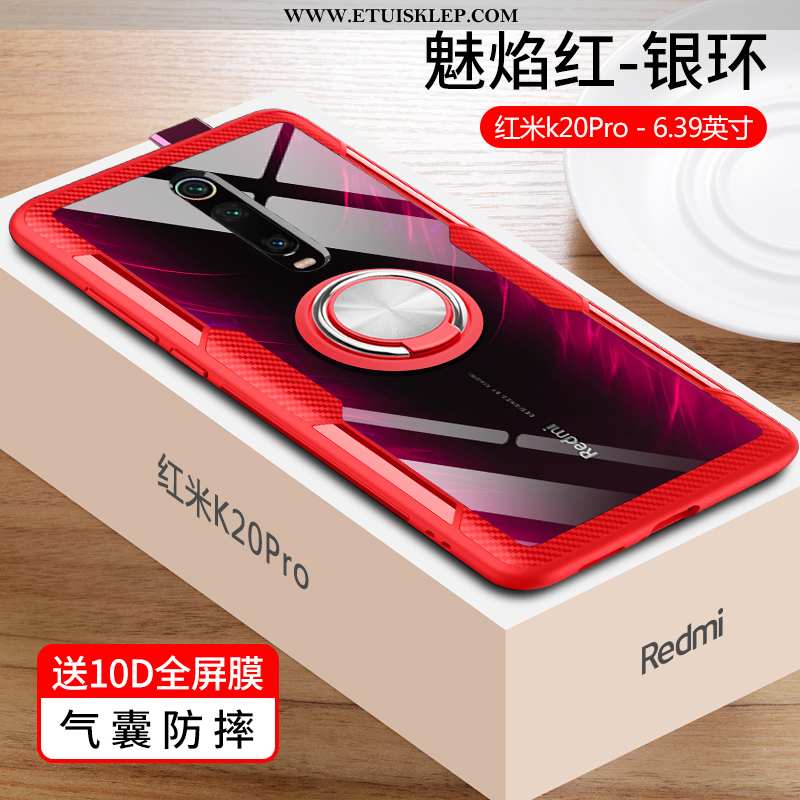 Obudowa Xiaomi Mi 9t Pro Ochraniacz Przezroczysty Trendy Czerwony Anti-fall Trudno Etui Tanie