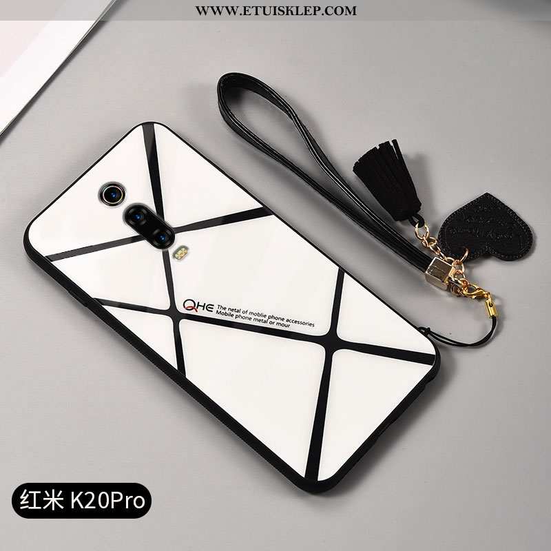 Obudowa Xiaomi Mi 9t Pro Wiszące Ozdoby Mały Biały Szkło Hartowane Krata Zakochani Czarny Sklep