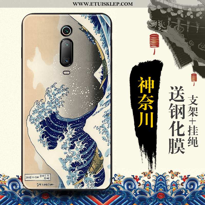 Obudowa Xiaomi Mi 9t Trendy Telefon Komórkowy Etui Czerwony Chiński Styl Futerał Relief Dyskont