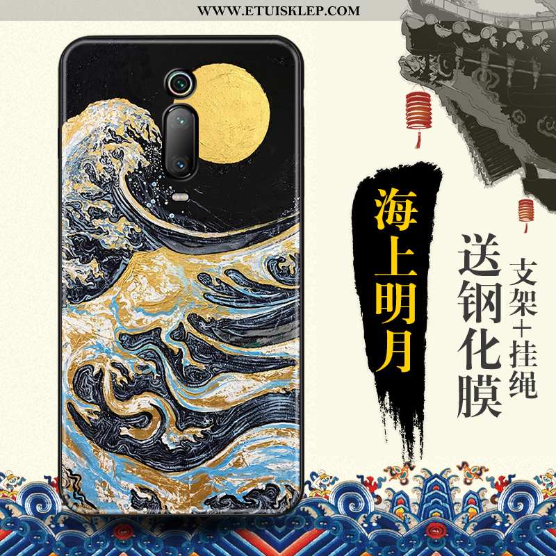 Obudowa Xiaomi Mi 9t Trendy Telefon Komórkowy Etui Czerwony Chiński Styl Futerał Relief Dyskont