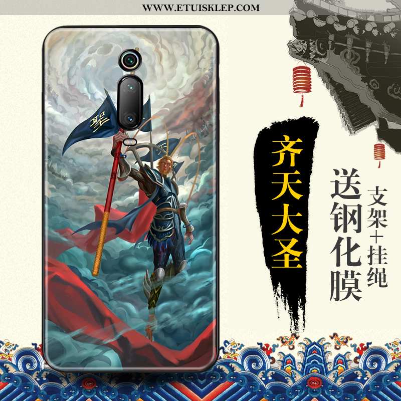 Obudowa Xiaomi Mi 9t Trendy Telefon Komórkowy Etui Czerwony Chiński Styl Futerał Relief Dyskont