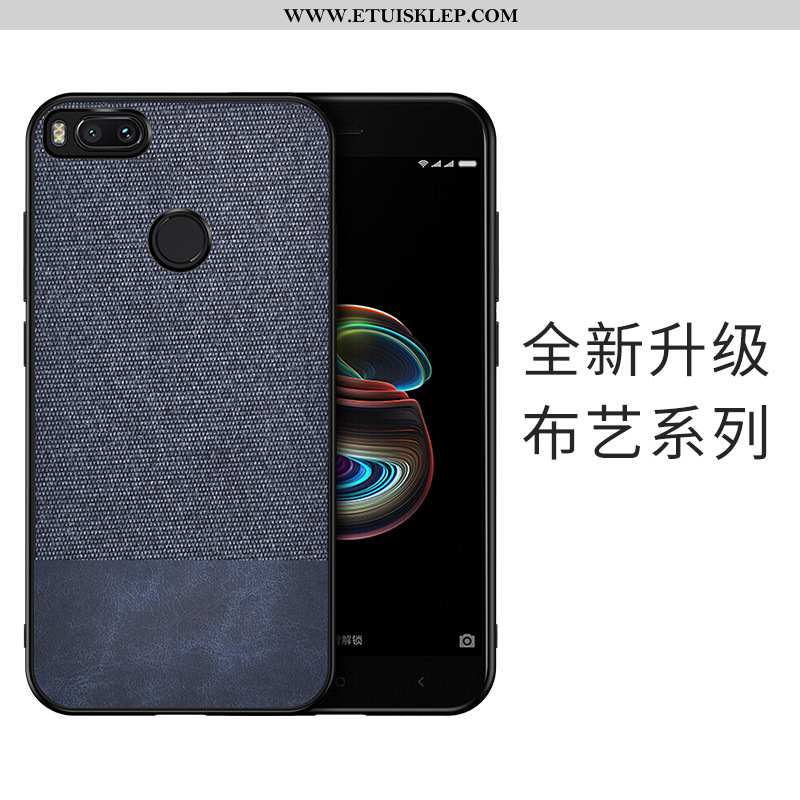 Obudowa Xiaomi Mi A1 Silikonowe Etui Telefon Komórkowy Mały Szary Płótno Miękki Sklep