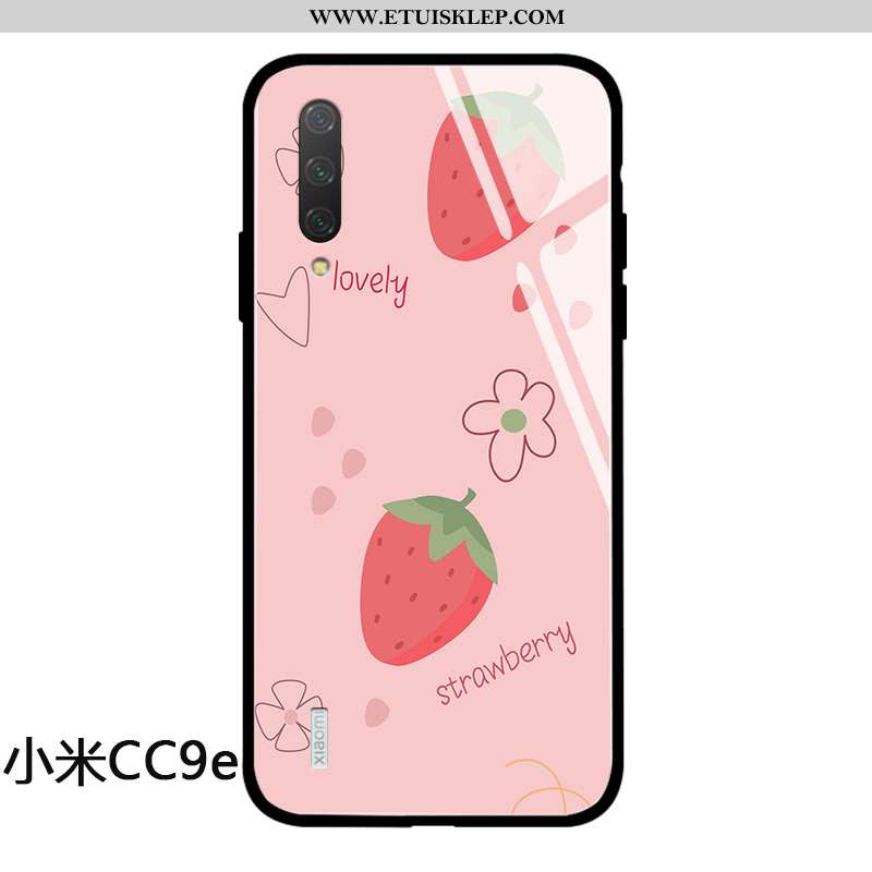 Obudowa Xiaomi Mi A3 Szkło Mały Różowe Telefon Komórkowy Futerał Truskawka Świeży Tanie