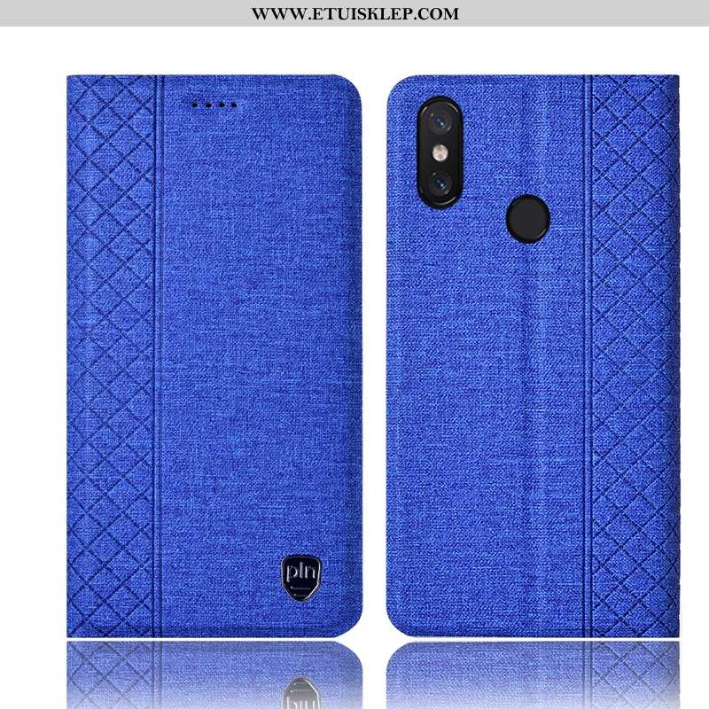 Obudowa Xiaomi Mi Max 3 Bawełna I Len Futerał Ochraniacz Telefon Komórkowy Anti-fall Mały Szary Tani