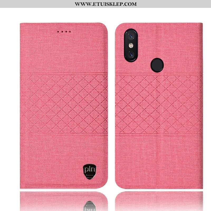 Obudowa Xiaomi Mi Max 3 Bawełna I Len Różowe Anti-fall All Inclusive Telefon Komórkowy Mały Ochrania