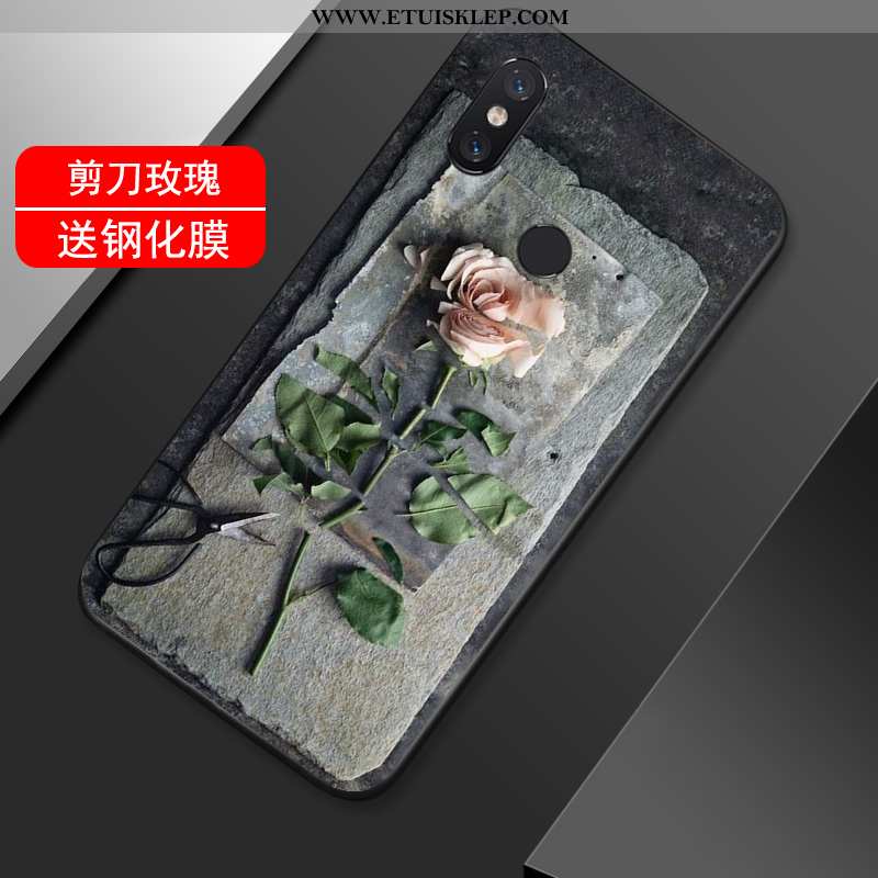 Obudowa Xiaomi Mi Max 3 Vintage Kwiaty All Inclusive Miękki Mały Telefon Komórkowy Czerwony Netto Ta