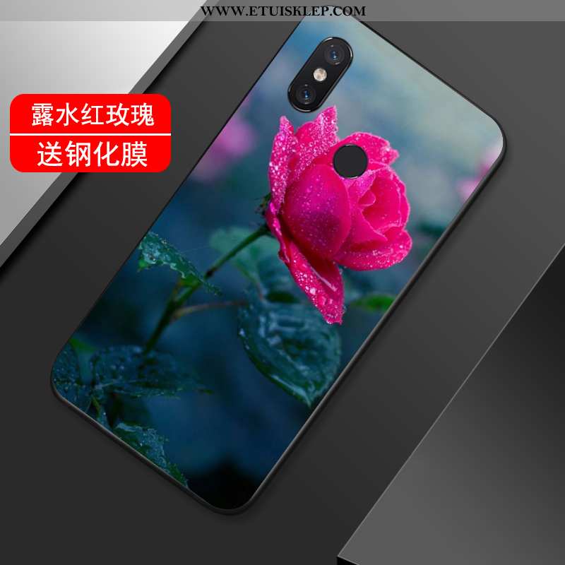 Obudowa Xiaomi Mi Max 3 Vintage Kwiaty All Inclusive Miękki Mały Telefon Komórkowy Czerwony Netto Ta