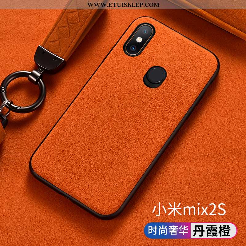 Obudowa Xiaomi Mi Mix 2s Zamszowe Mały Ochraniacz Pomarańczowy Futerał Antypoślizgowe Telefon Komórk