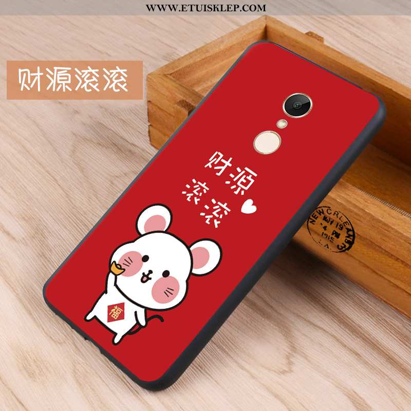Obudowa Xiaomi Redmi 5 Silikonowe Telefon Komórkowy Futerał Mały Czerwony Nubuku Biały Online