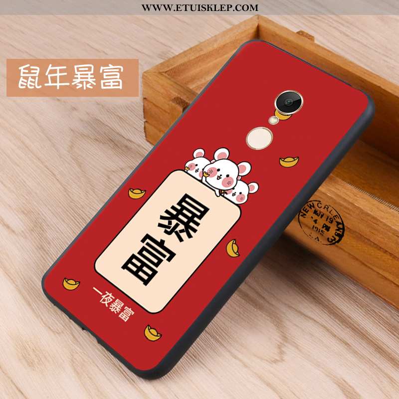 Obudowa Xiaomi Redmi 5 Silikonowe Telefon Komórkowy Futerał Mały Czerwony Nubuku Biały Online
