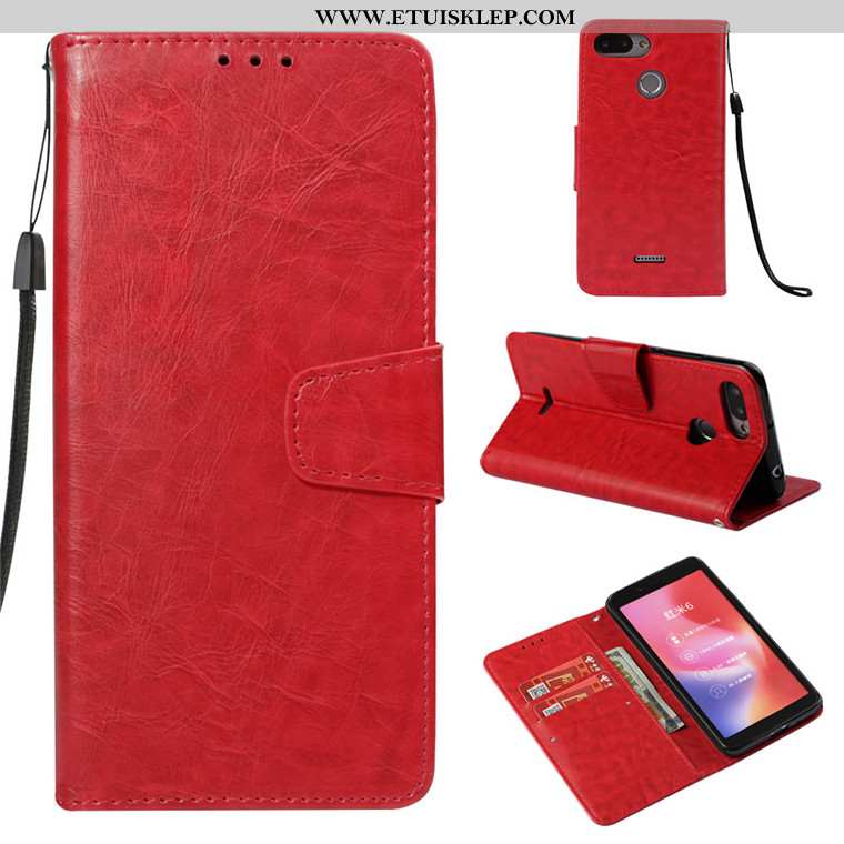 Obudowa Xiaomi Redmi 6 Miękki Klapa Futerał Etui All Inclusive Czerwony Telefon Komórkowy Kupię