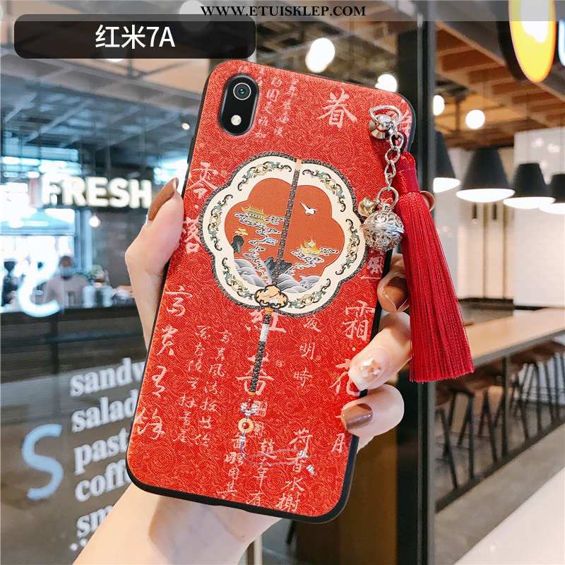 Obudowa Xiaomi Redmi 7a Silikonowe Telefon Komórkowy Kreatywne Chiński Styl Miękki Różowe Mały Sklep