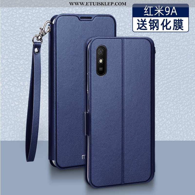 Obudowa Xiaomi Redmi 9a Miękki Skórzane Etui Trendy All Inclusive Czerwony Telefon Komórkowy Sprzeda