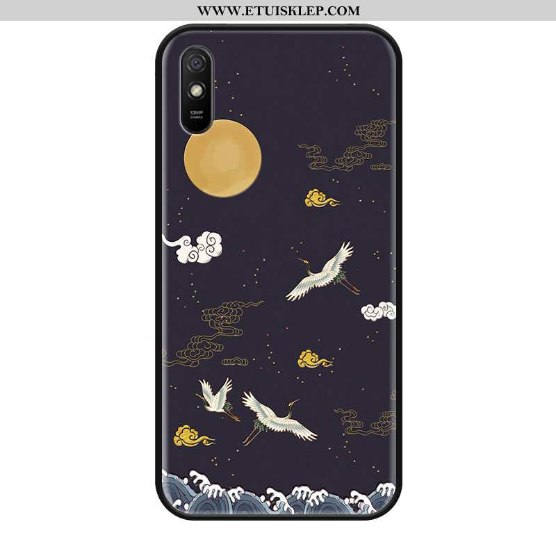 Obudowa Xiaomi Redmi 9a Silikonowe Crane Chiński Styl Czerwony Czarny Vintage Kreatywne Online