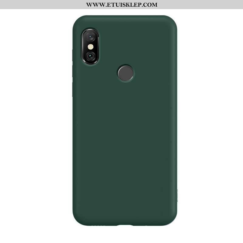 Obudowa Xiaomi Redmi Note 6 Pro Osobowość Zielony All Inclusive Silikonowe Anti-fall Szkło Hartowane