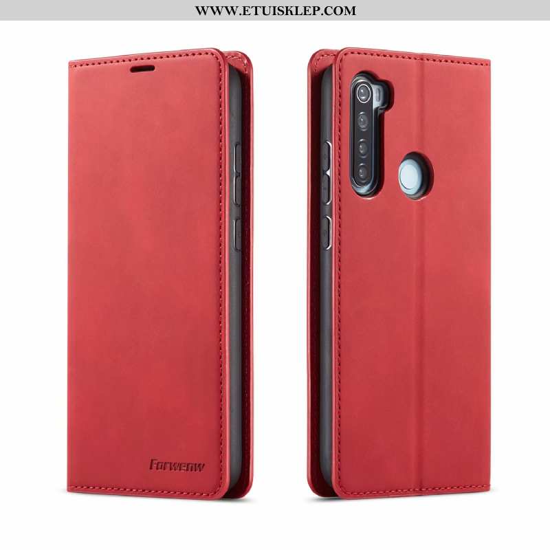 Obudowa Xiaomi Redmi Note 8t Portfel Telefon Komórkowy Futerał Czerwony Karta Skórzane Etui Sklep