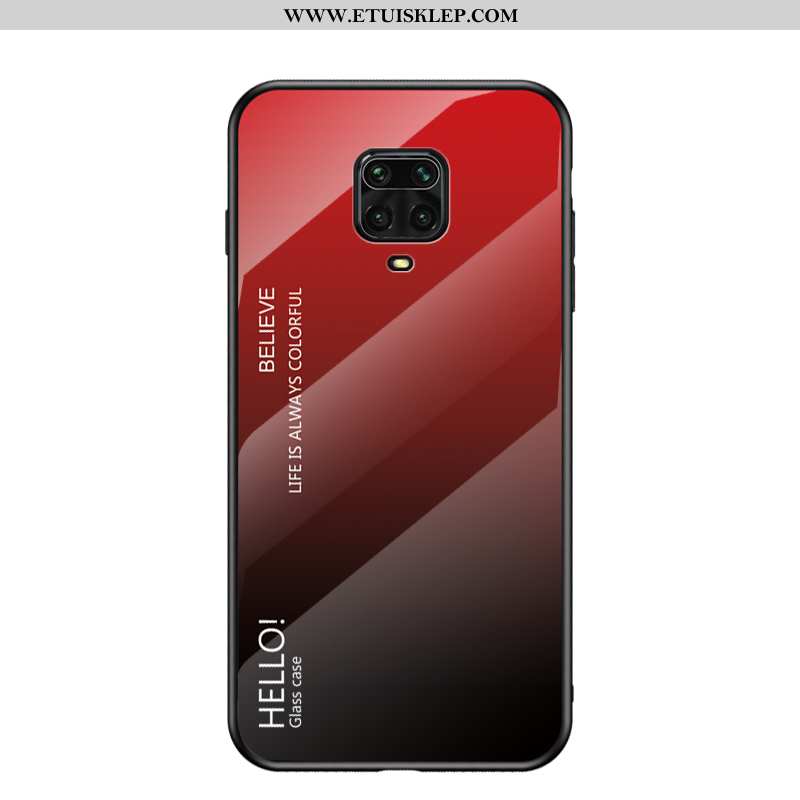 Obudowa Xiaomi Redmi Note 9 Pro Trendy All Inclusive Mały Futerał Czerwony Telefon Komórkowy Szkło K