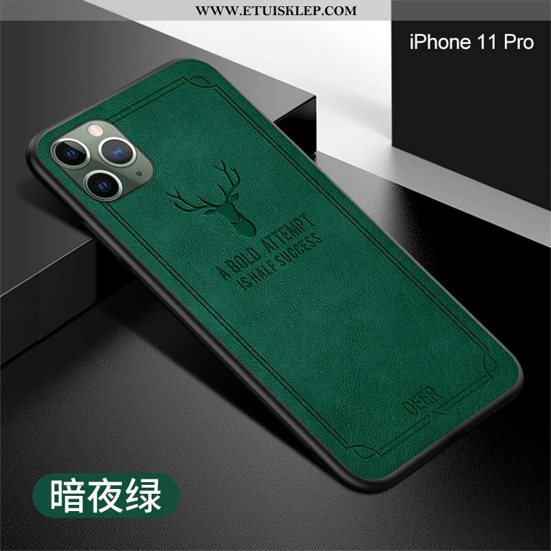 Obudowa iPhone 11 Pro Miękki Ochraniacz Trendy Cienkie Etui Telefon Komórkowy Czerwony Tani