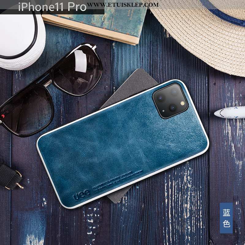 Obudowa iPhone 11 Pro Trendy Anti-fall Prawdziwa Skóra Wysoki Koniec Nowy Czerwony Futerał Sklep