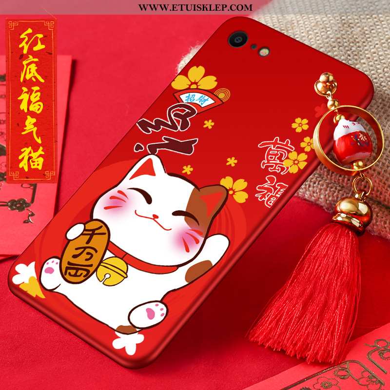 Obudowa iPhone 7 Ochraniacz Telefon Komórkowy Kotek Anti-fall Etui Silikonowe Czerwony Na Sprzedaż