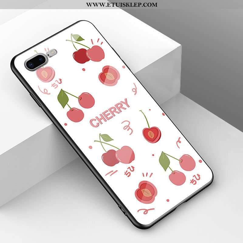 Obudowa iPhone 7 Plus Miękki Szkło Pu All Inclusive Moda Czerwony Netto Telefon Komórkowy Tanie