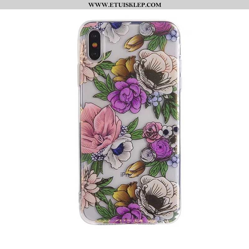 Obudowa iPhone Xs Max Miękki Purpurowy Telefon Komórkowy Kwiaty Piękny Futerał Sprzedam