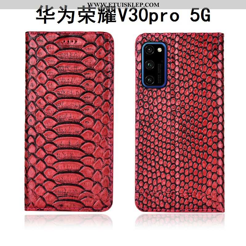 Pokrowce Honor View30 Pro Skórzane Etui Czarny Ochraniacz Telefon Komórkowy Anti-fall Miękki Dyskont