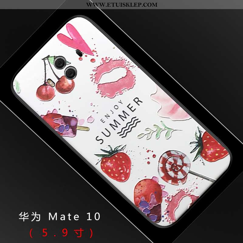 Pokrowce Huawei Mate 10 Piękny Serce Kreatywne Czerwony Relief Nubuku Telefon Komórkowy Oferta