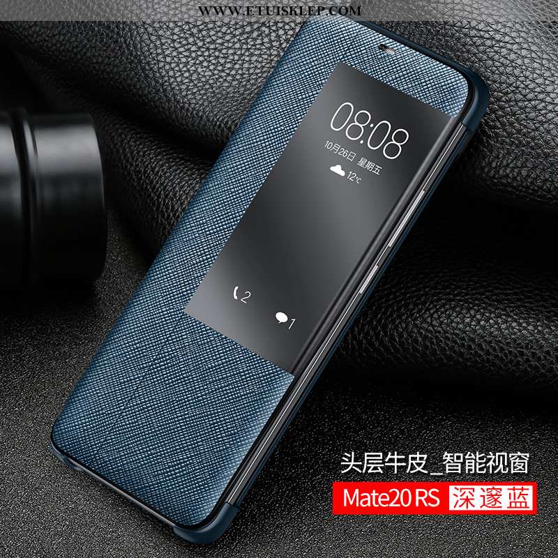Pokrowce Huawei Mate 20 Rs Super Etui Anti-fall Kreatywne Prawdziwa Skóra Telefon Komórkowy Skórzane