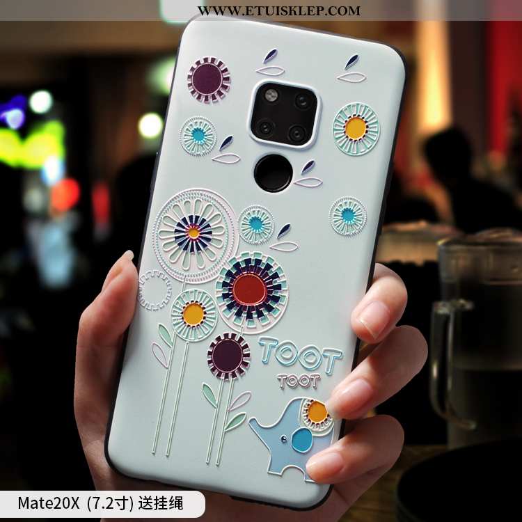 Pokrowce Huawei Mate 20 X Silikonowe All Inclusive Ciemno Niebieski Futerał Telefon Komórkowy Kup