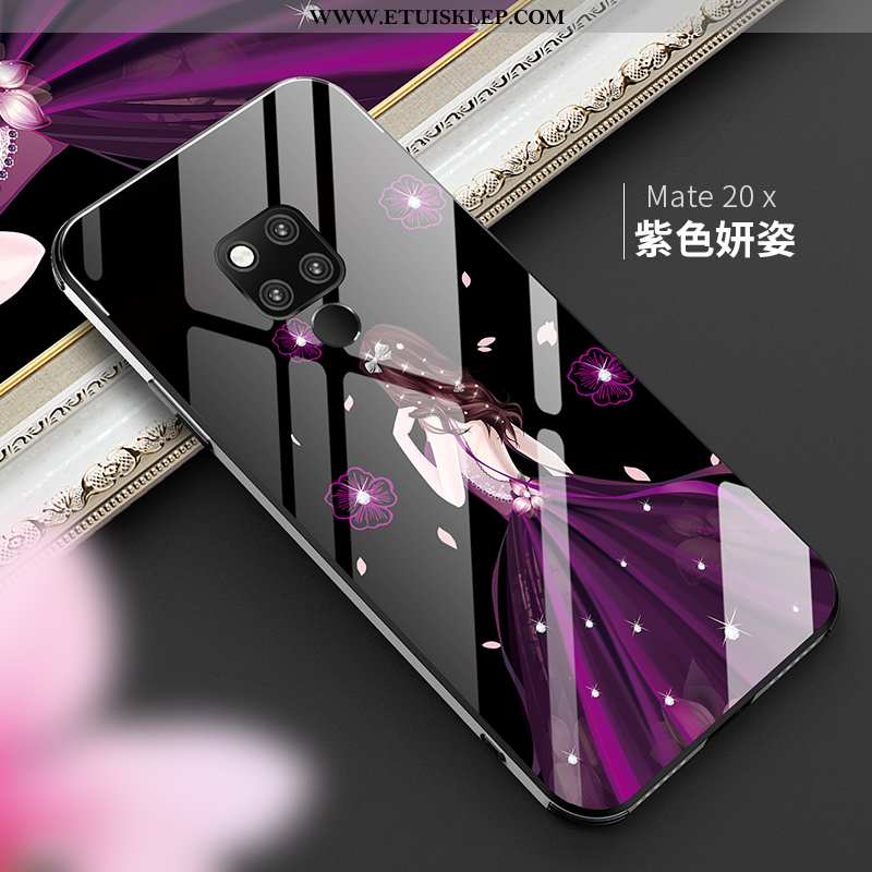 Pokrowce Huawei Mate 20 X Super Futerał Telefon Komórkowy Purpurowy Trendy Gwiazda Osobowość Sklep