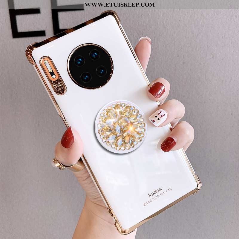 Pokrowce Huawei Mate 30 Pro Rhinestone Czerwony Netto Futerał All Inclusive Anti-fall Miękki Trendy 