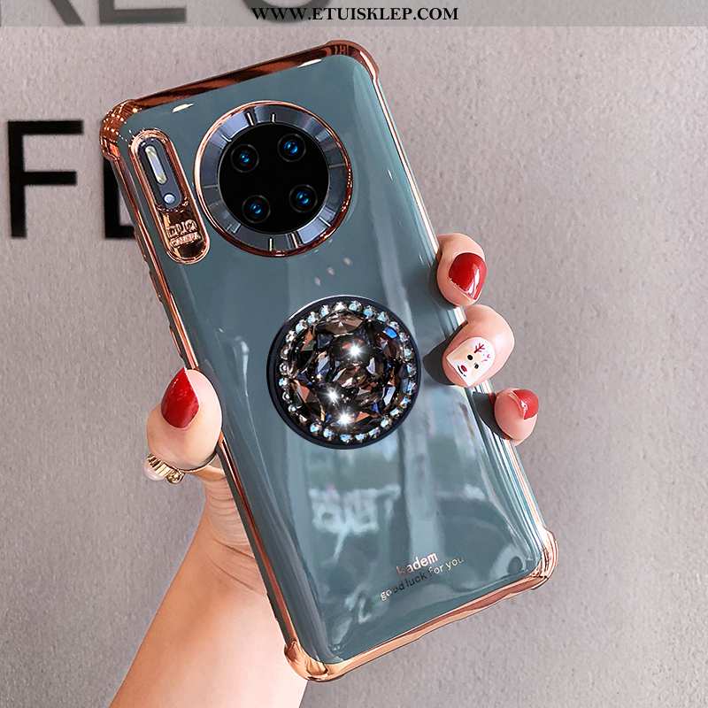 Pokrowce Huawei Mate 30 Pro Rhinestone Czerwony Netto Futerał All Inclusive Anti-fall Miękki Trendy 