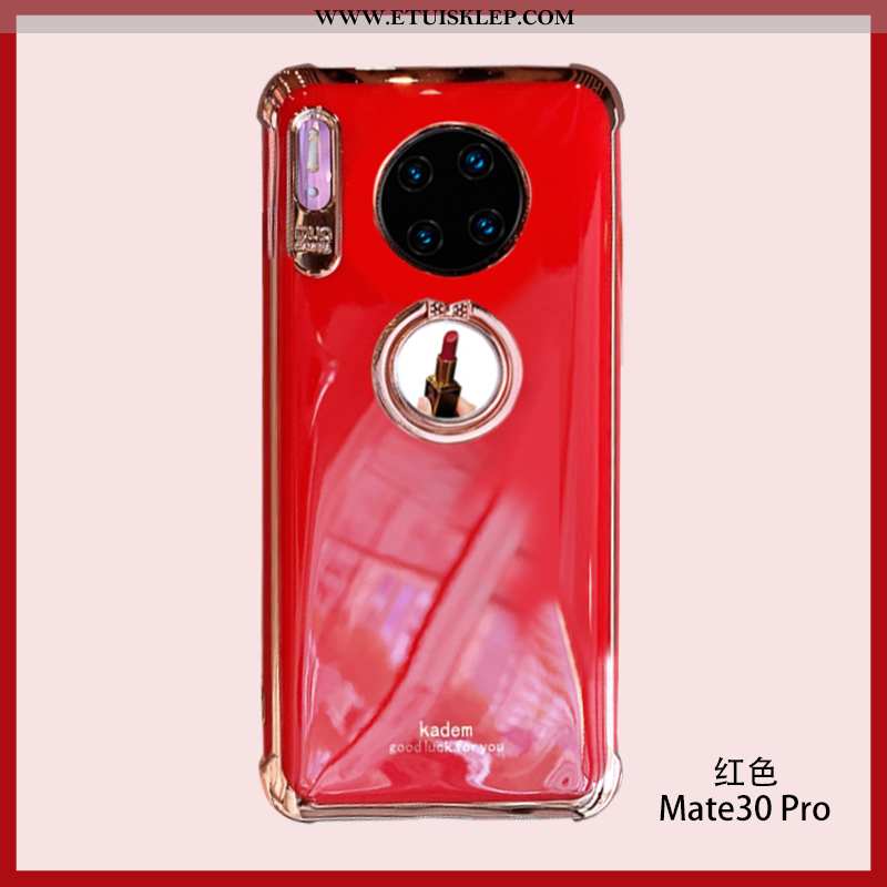 Pokrowce Huawei Mate 30 Pro Silikonowe Anti-fall Wspornik Wiatr Kosmetyczka Czerwony Netto Różowe Dy