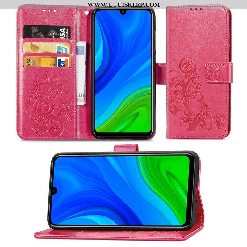 Pokrowce Huawei P Smart 2020 Skórzane Etui Różowe Telefon Komórkowy Klapa Futerał Online