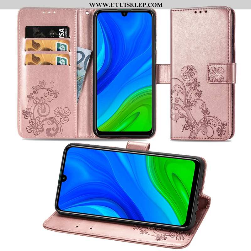 Pokrowce Huawei P Smart 2020 Skórzane Etui Różowe Telefon Komórkowy Klapa Futerał Online