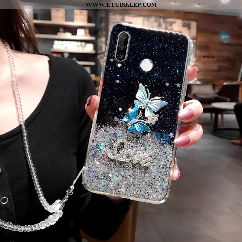 Pokrowce Huawei P30 Lite Moda Etui Anti-fall Silikonowe Niebieski Futerał All Inclusive Sklep