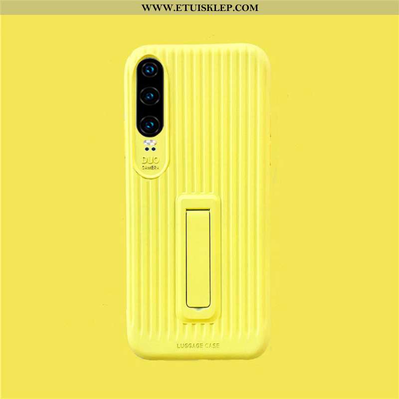 Pokrowce Huawei P30 Miękki Ochraniacz Nubuku Kolor Cukierków Żółty All Inclusive Anti-fall Na Sprzed