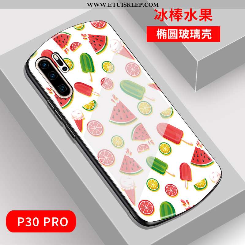 Pokrowce Huawei P30 Pro Moda Lustro Czerwony Netto Szkło Łuk Telefon Komórkowy Futerał Oferta