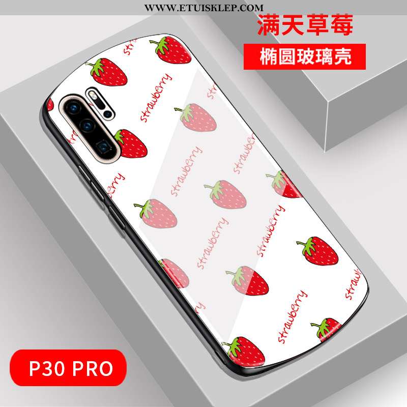 Pokrowce Huawei P30 Pro Moda Lustro Czerwony Netto Szkło Łuk Telefon Komórkowy Futerał Oferta